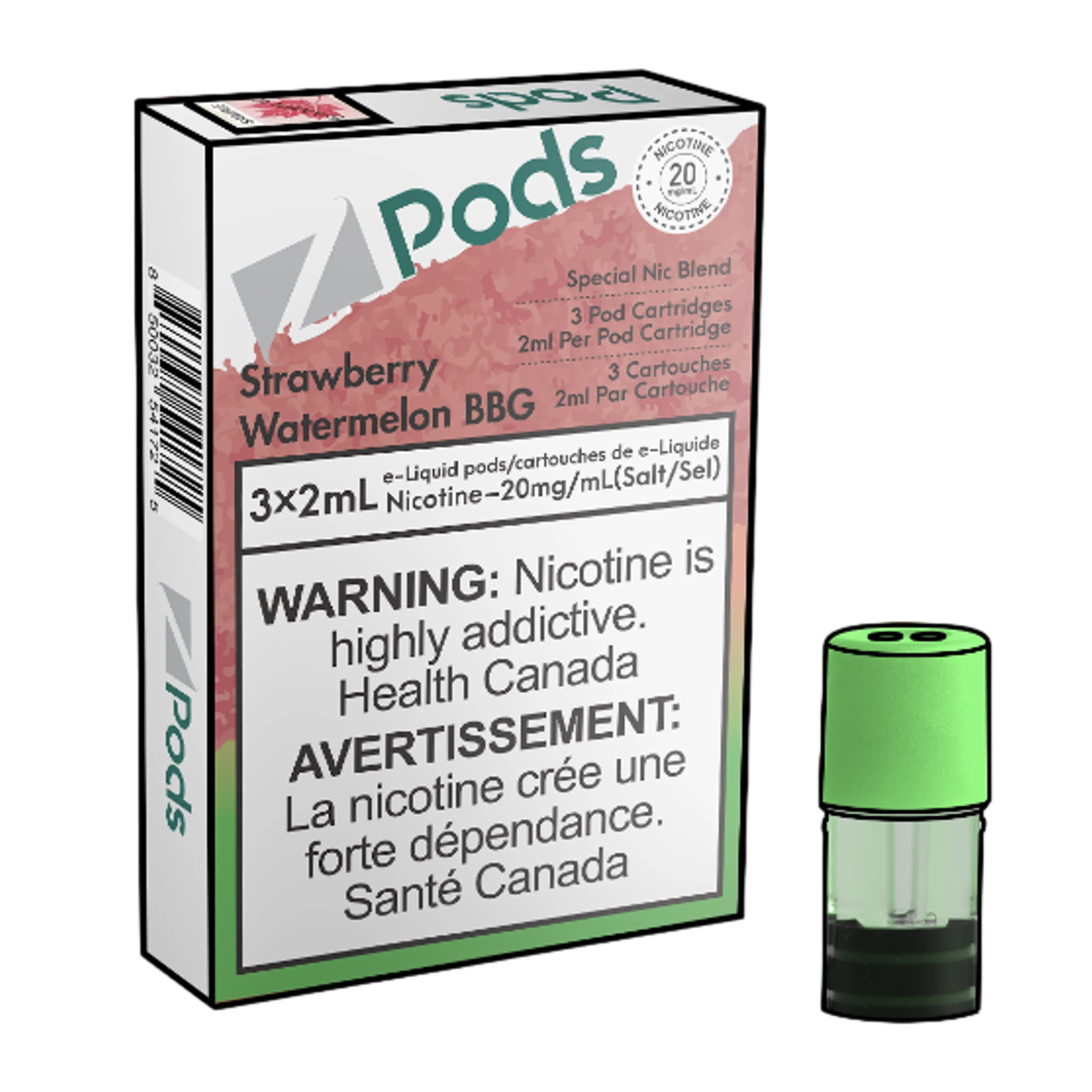 Zpods - Strawberry Watermelon Glubule (Strawberry Watermelon BBG)
