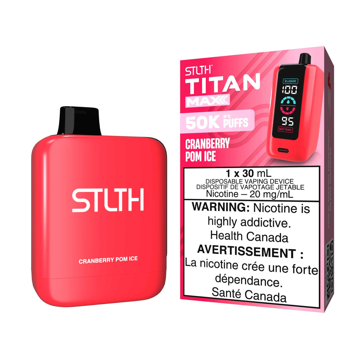 STLTH Titan Max - Cranberry Pom Ice