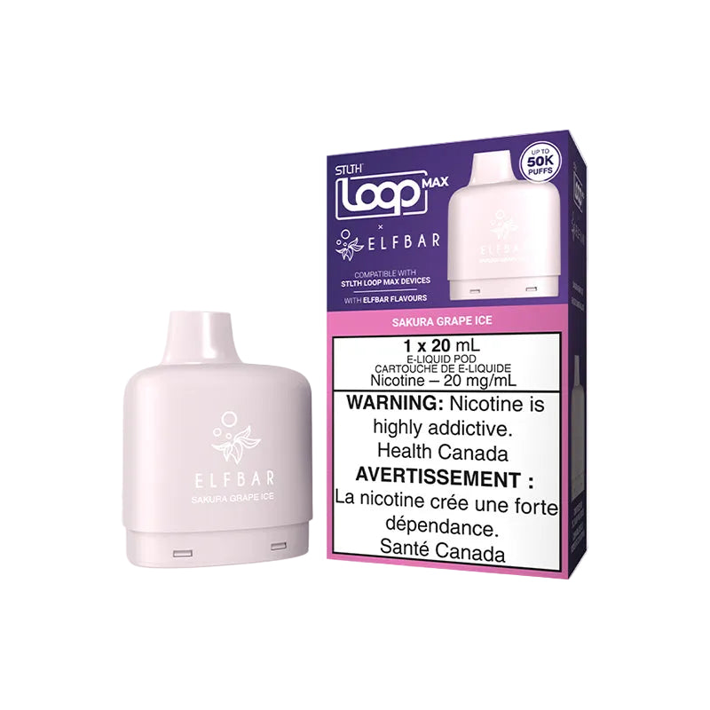 STLTH Loop MAX x ELFBAR 50k - Sakura Grape Ice (PROV)