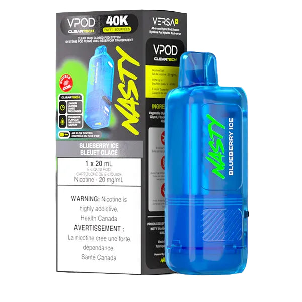 Nasty Versa X Pod 40k - Blueberry Ice