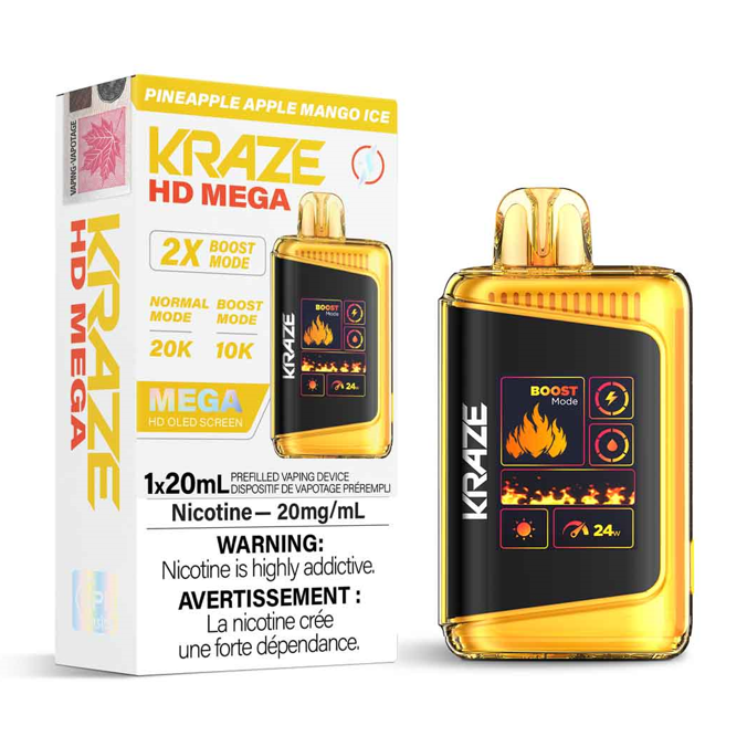 Kraze HD Mega - Pineapple Apple Mango Ice