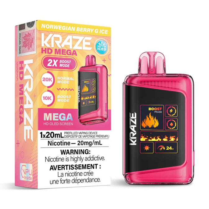 Kraze HD Mega - Norwegian Berry G Ice