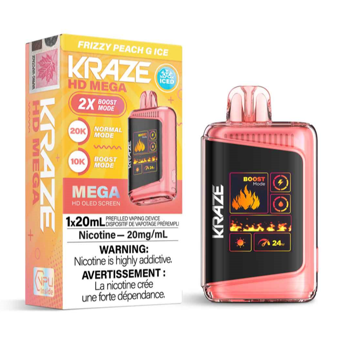 Kraze HD Mega - Frizzy Peach G Ice