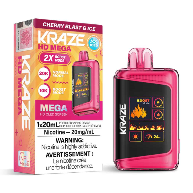 Kraze HD Mega - Cherry Blast G Ice