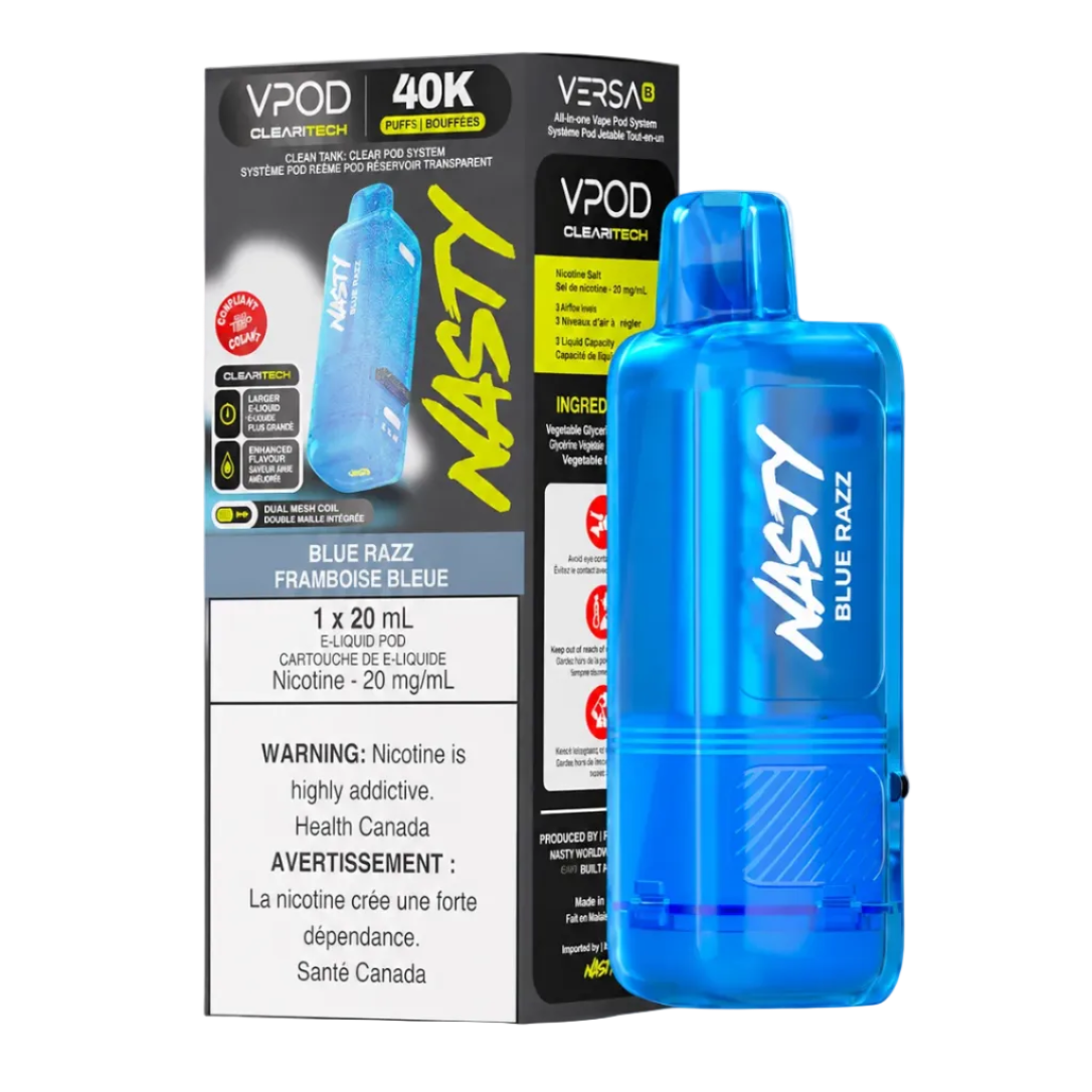 Nasty Versa X Pod 40k - Blue Razz (PROV)