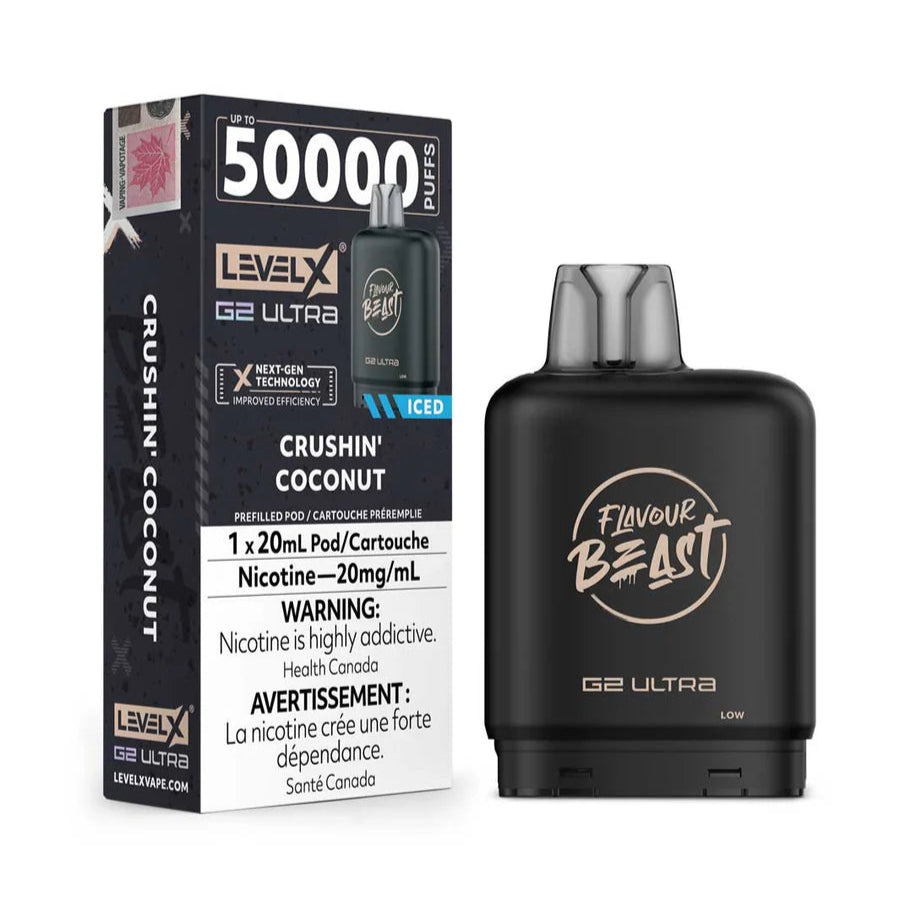 Flavour Beast Level X G2 Ultra 50k - Crushin' Coconut Iced