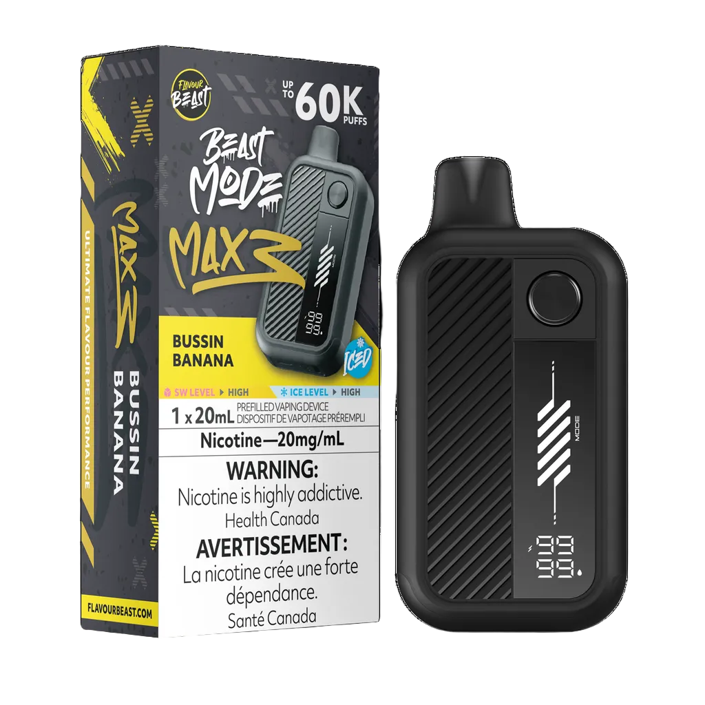 Flavour Beast Beast Mode Max 3 60k - Bussin Banana Iced (PROV)