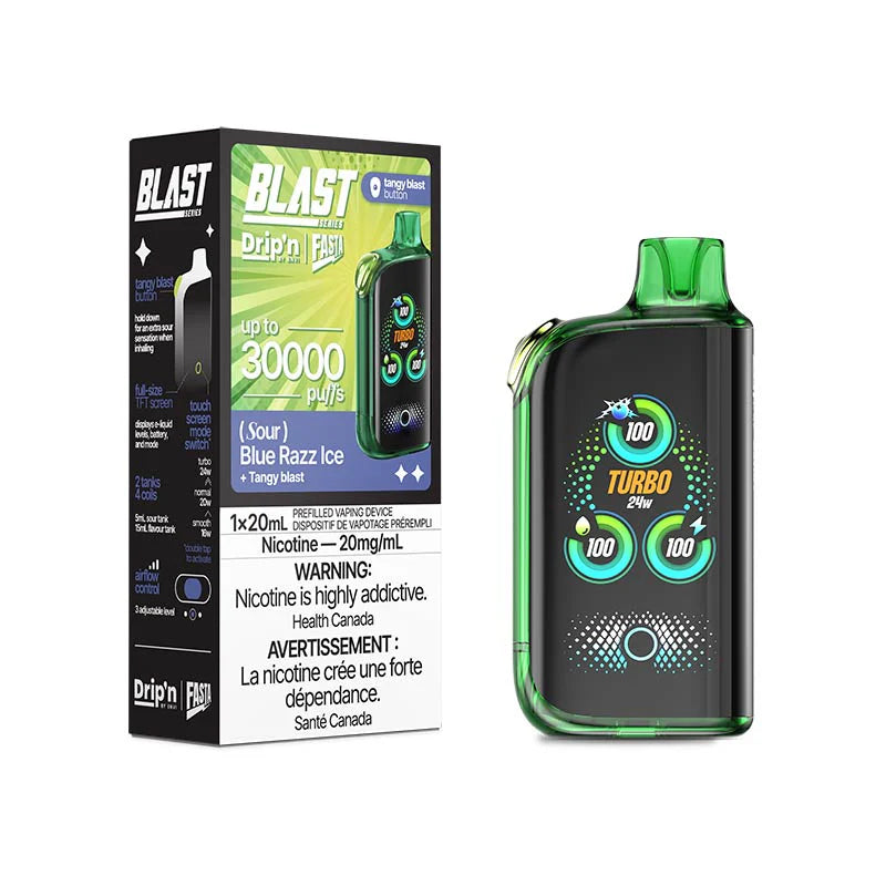 Drip'n by Envi Fasta Blast 30k - Sour Series - Blue Razz Ice
