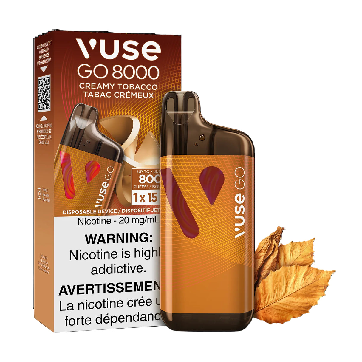 Vuse Go 8000 - Creamy Tobacco