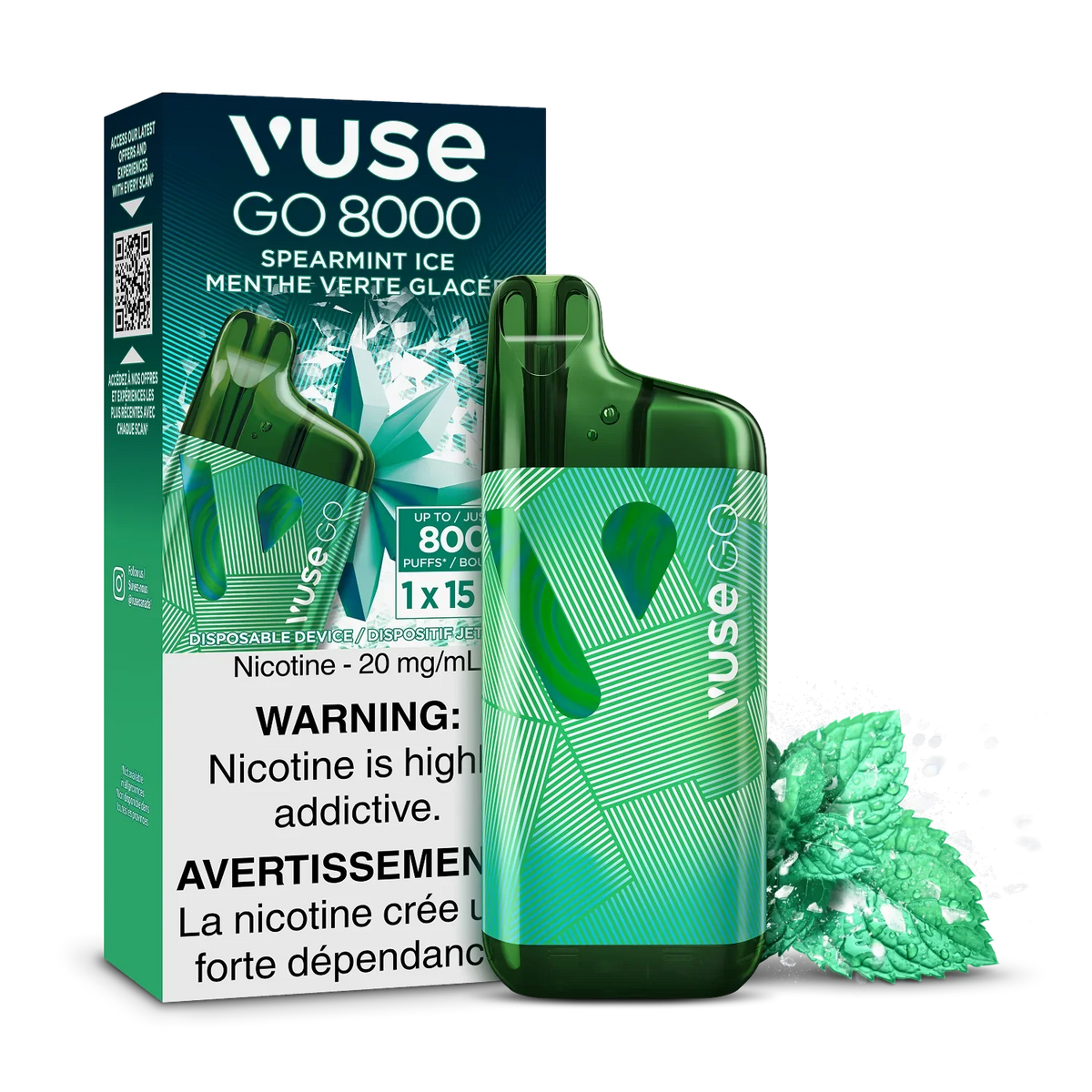 Vuse Go 8000 - Spearmint Ice
