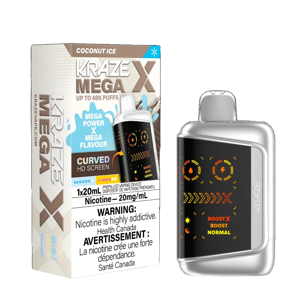 Kraze Mega X - Coconut Ice (PROV)