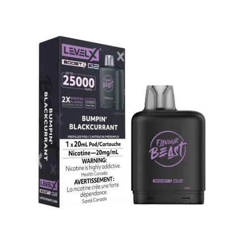 Flavour Beast Level X Boost G2 25k - Bumpin' Blackcurrant (PROV)