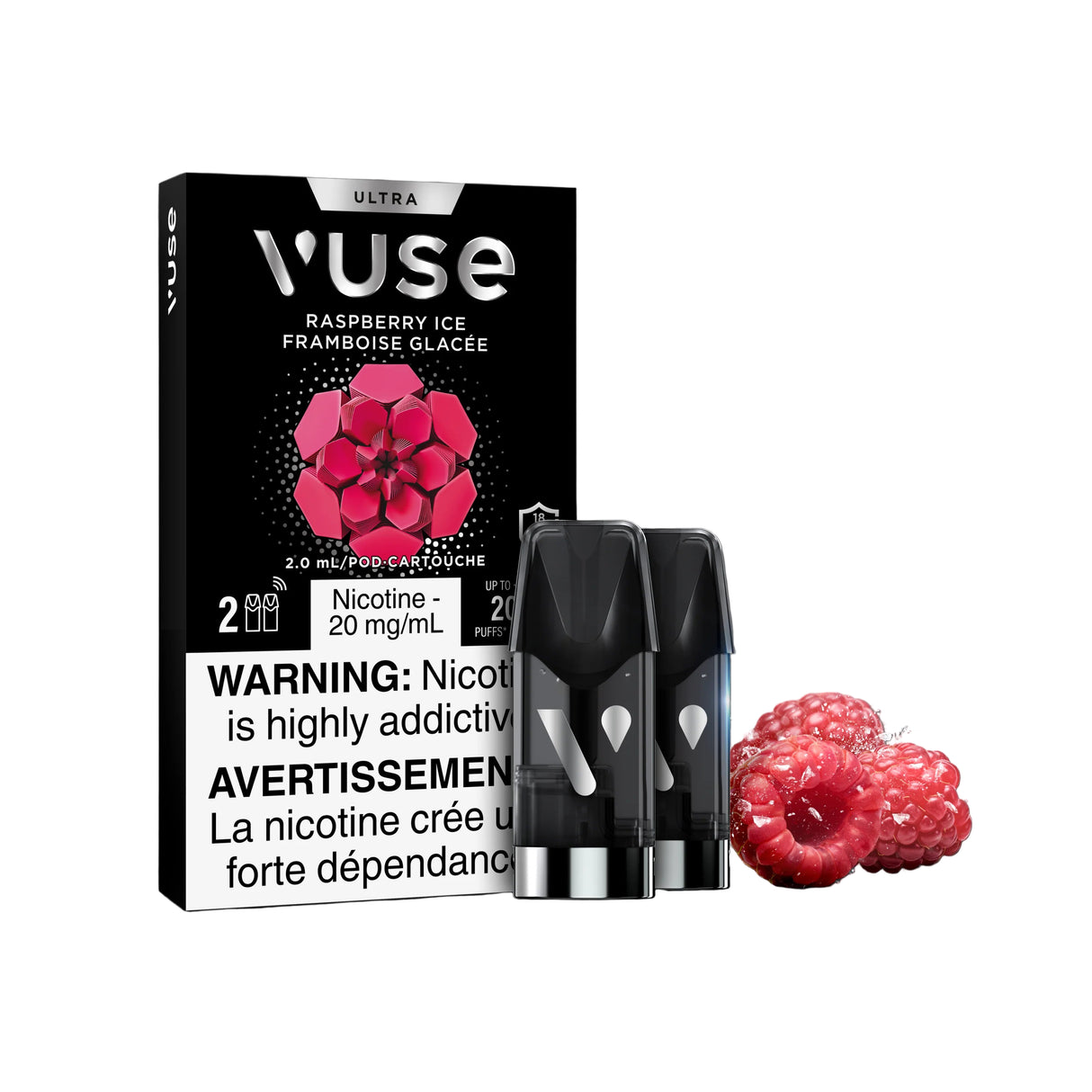 Vuse Ultra Pods - Raspberry Ice (PROV)
