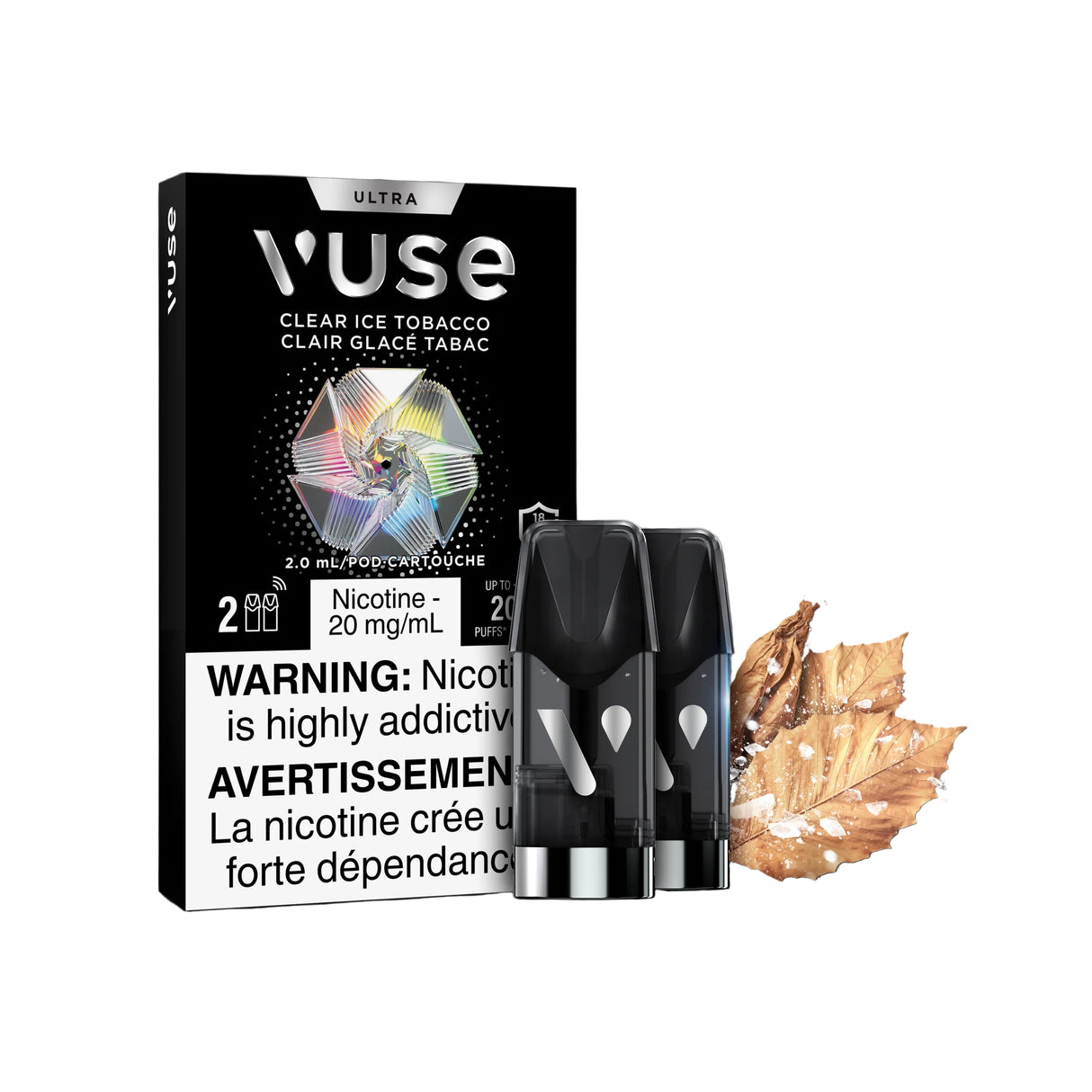 Vuse Ultra Pods - Clear Ice Tobacco (PROV)