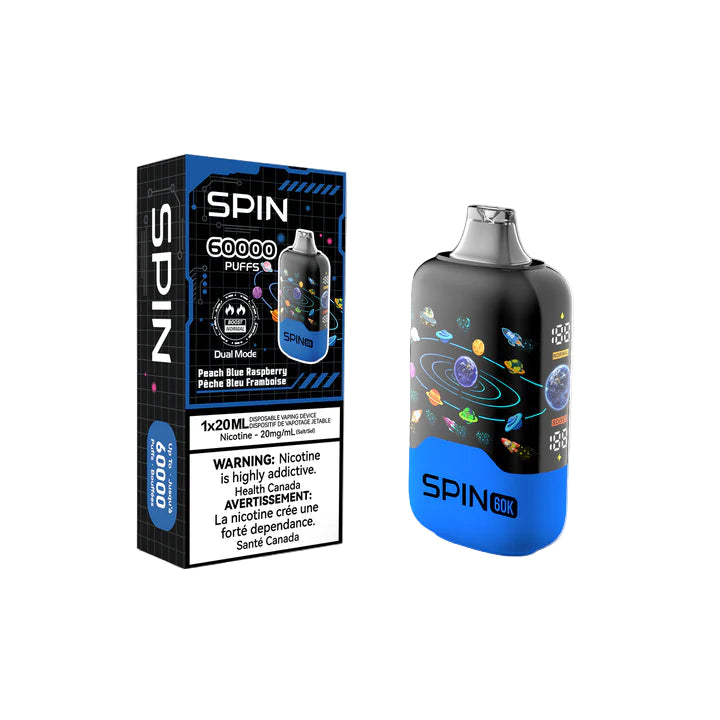 Spin 60k - Peach Blue Raspberry