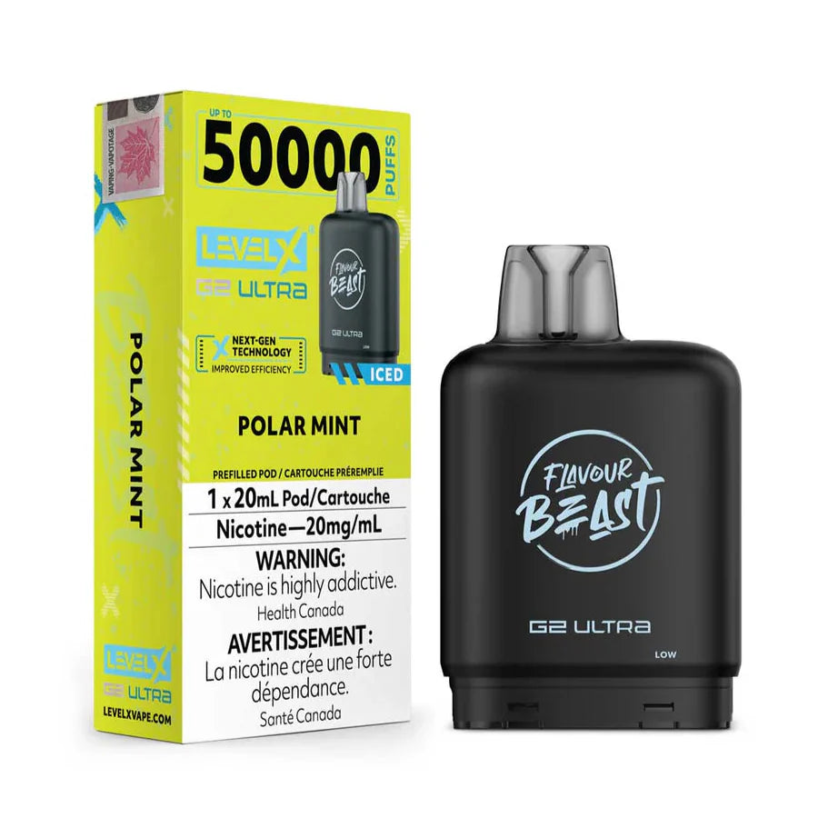 Flavour Beast Level X G2 Ultra 50k - Polar Mint Iced (PROV)