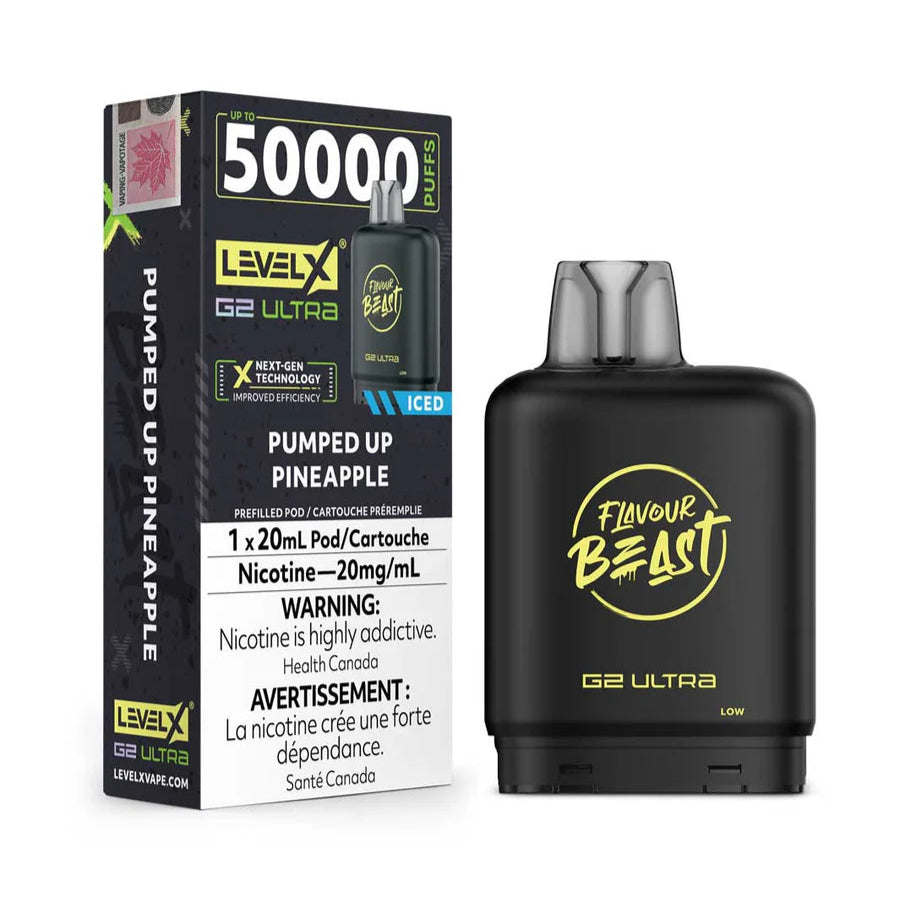 Flavour Beast Level X G2 Ultra 50k - Pumped Up Pineapple Iced