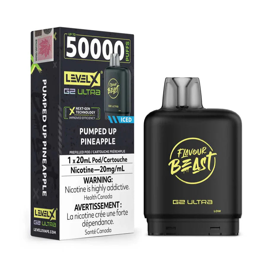 Flavour Beast Level X G2 Ultra 50k - Pumped Up Pineapple Iced (PROV)