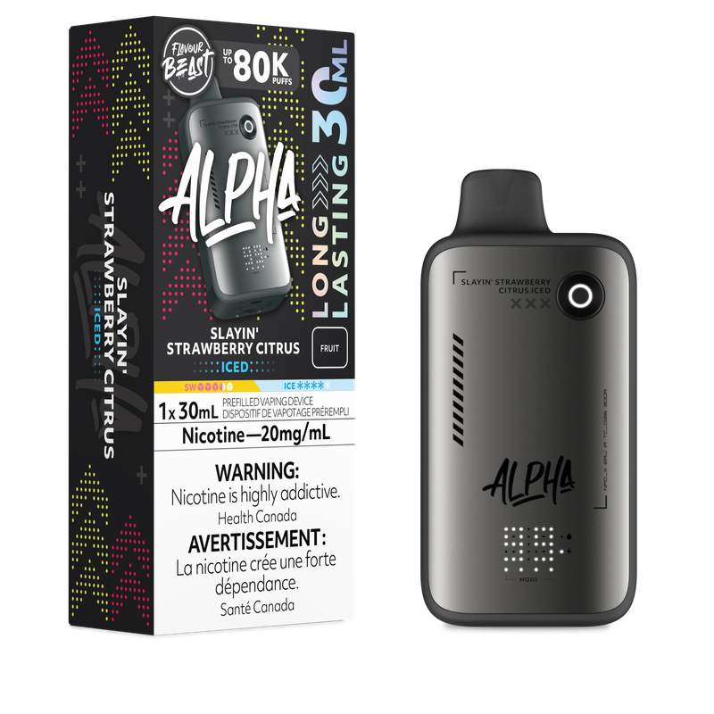 Flavour Beast ALPHA 80k - Slayin' Strawberry Citrus Iced