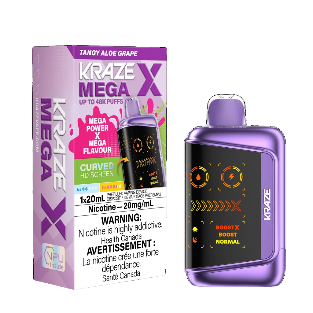 Kraze Mega X - Tangy Aloe Grape
