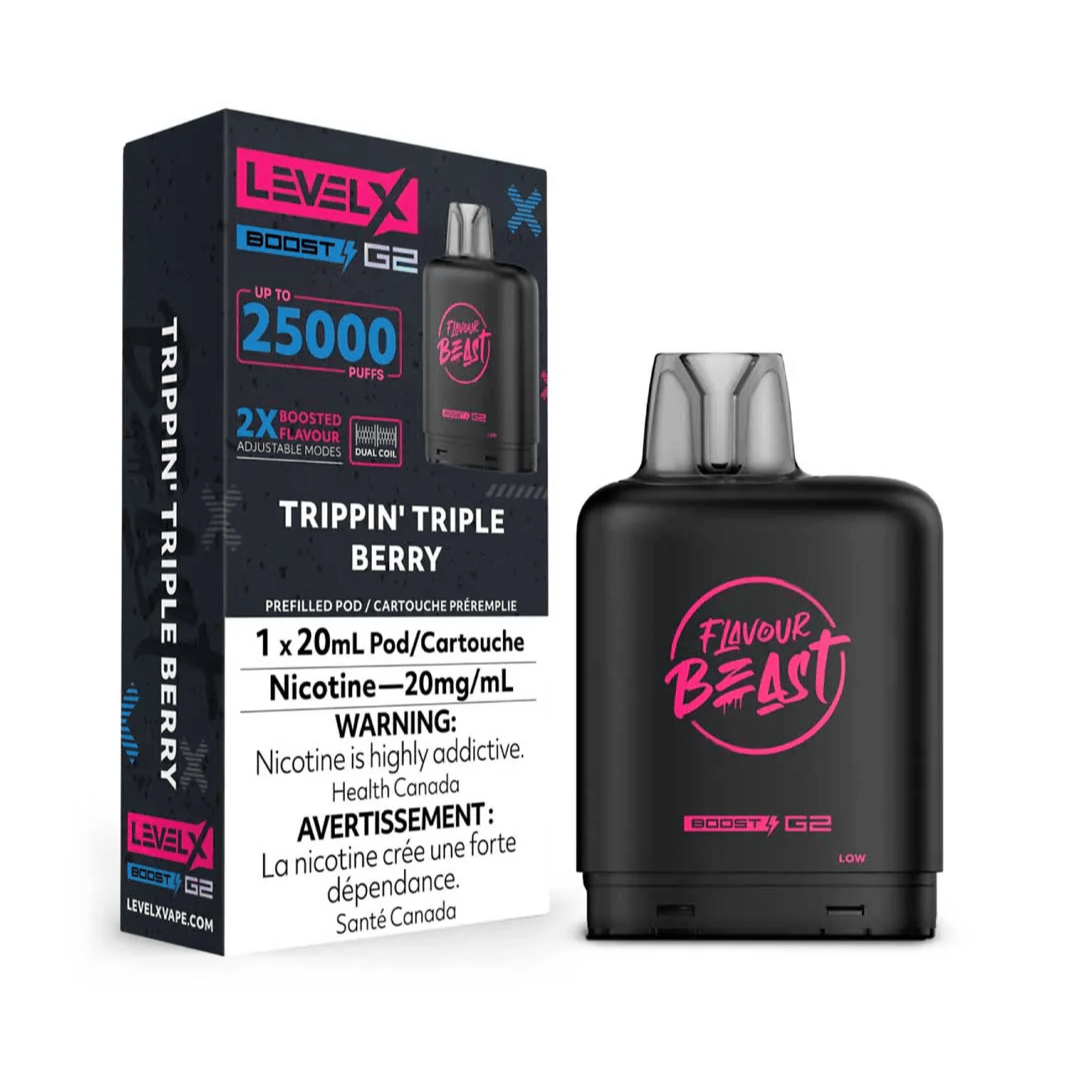Flavour Beast Level X Boost G2 25k - Trippin' Triple Berry (PROV)