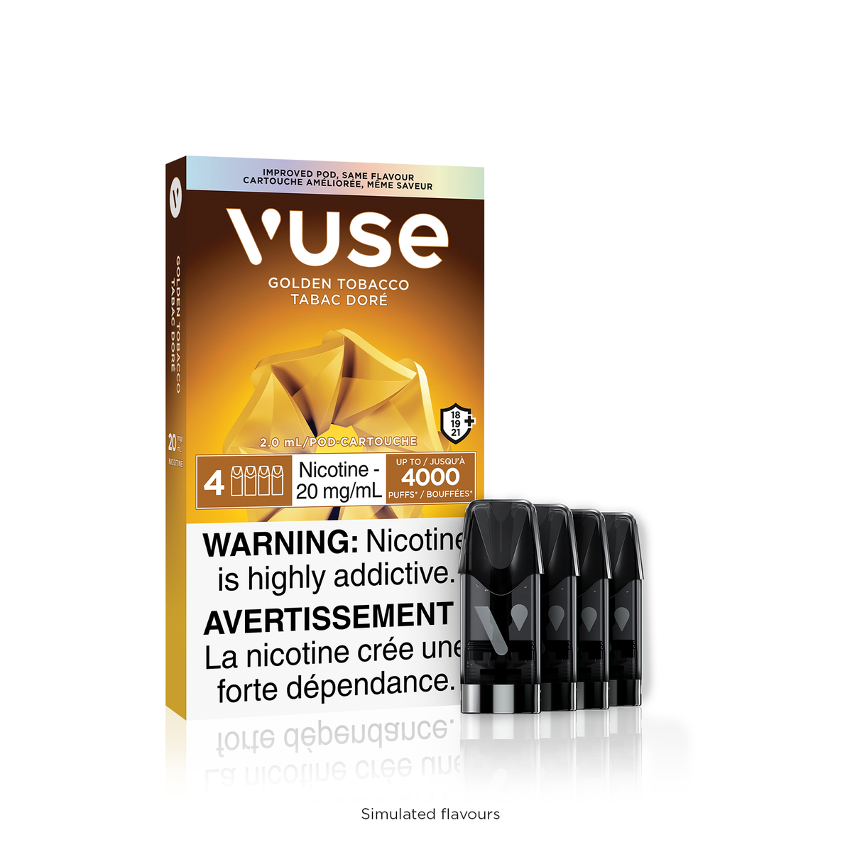 Vuse Pods - Duo Pack - Golden Tobacco