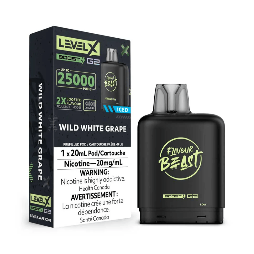 Flavour Beast Level X Boost G2 25k - Wild White Grape Iced