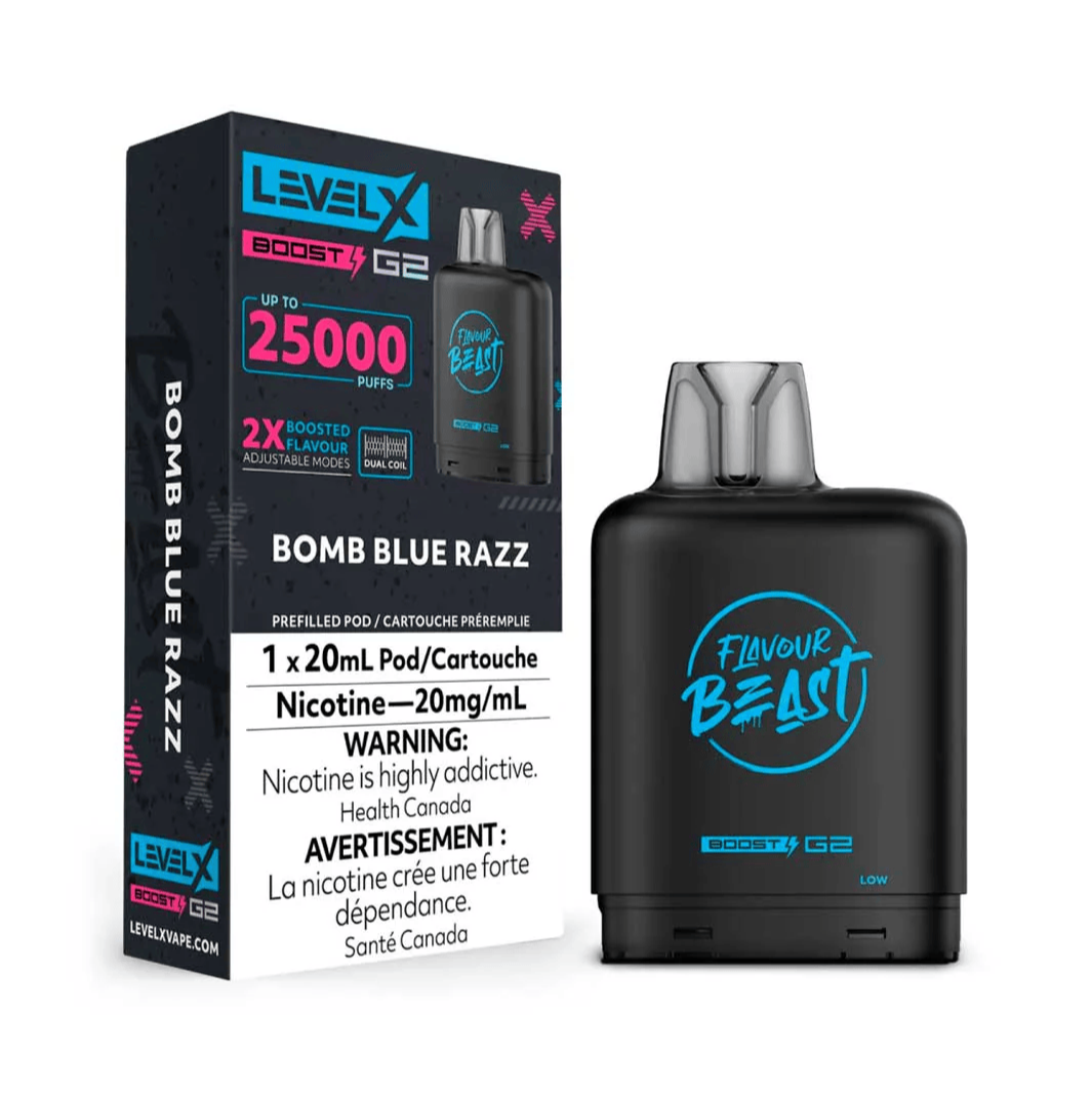Flavour Beast Niveau X Boost G2 25k - Bombe Bleue Razz (PROV)