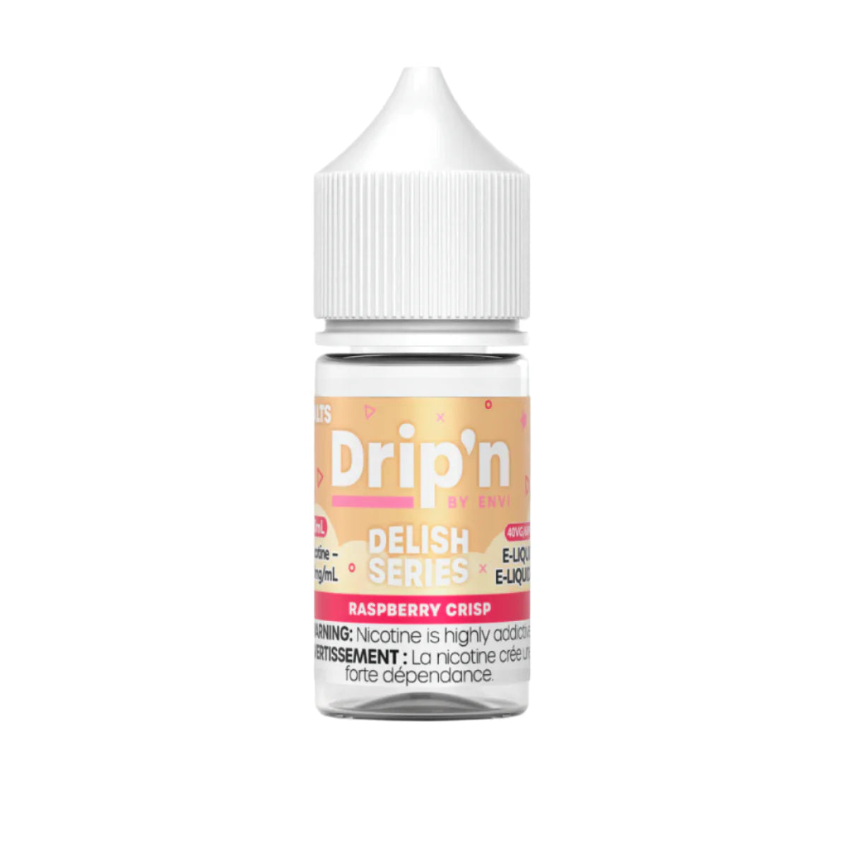 Drip'n by Envi - Delish Series - Raspberry Crisp 30 ml Salt (PROV)