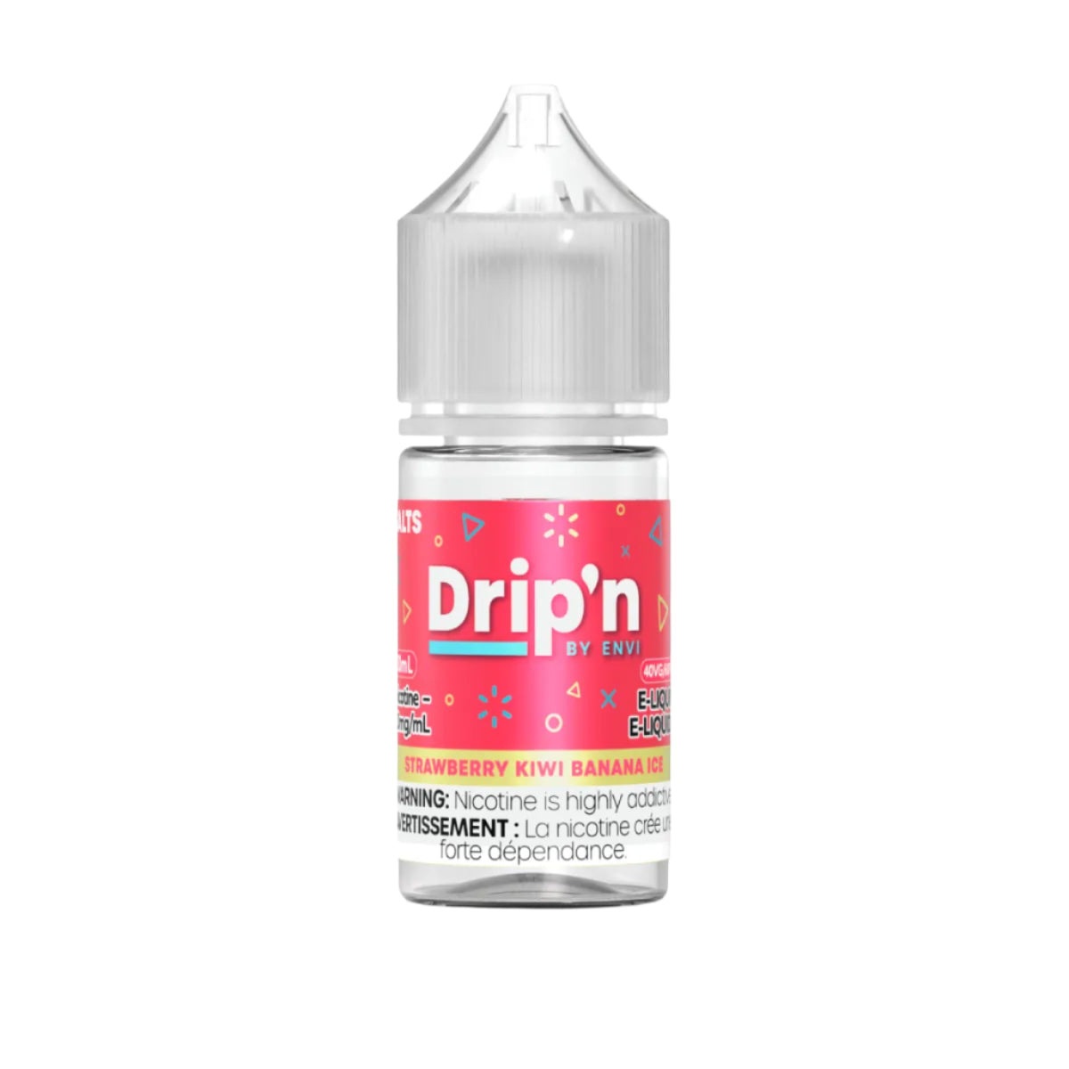 Drip'n by Envi - Strawberry Kiwi Banana Ice 30 ml Salt