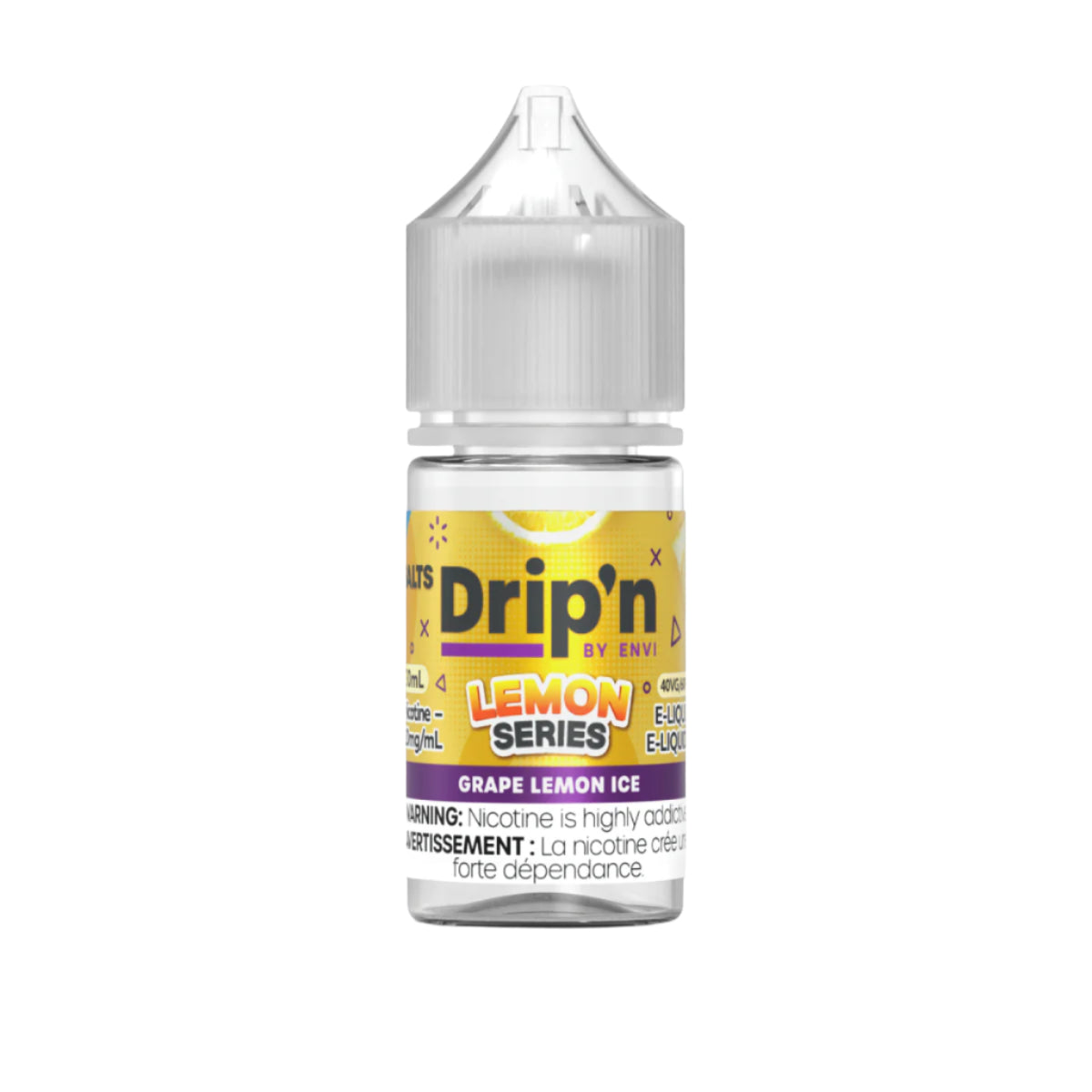 Drip'n by Envi - Lemon Series - Grape Lemon Ice 30 ml Salt