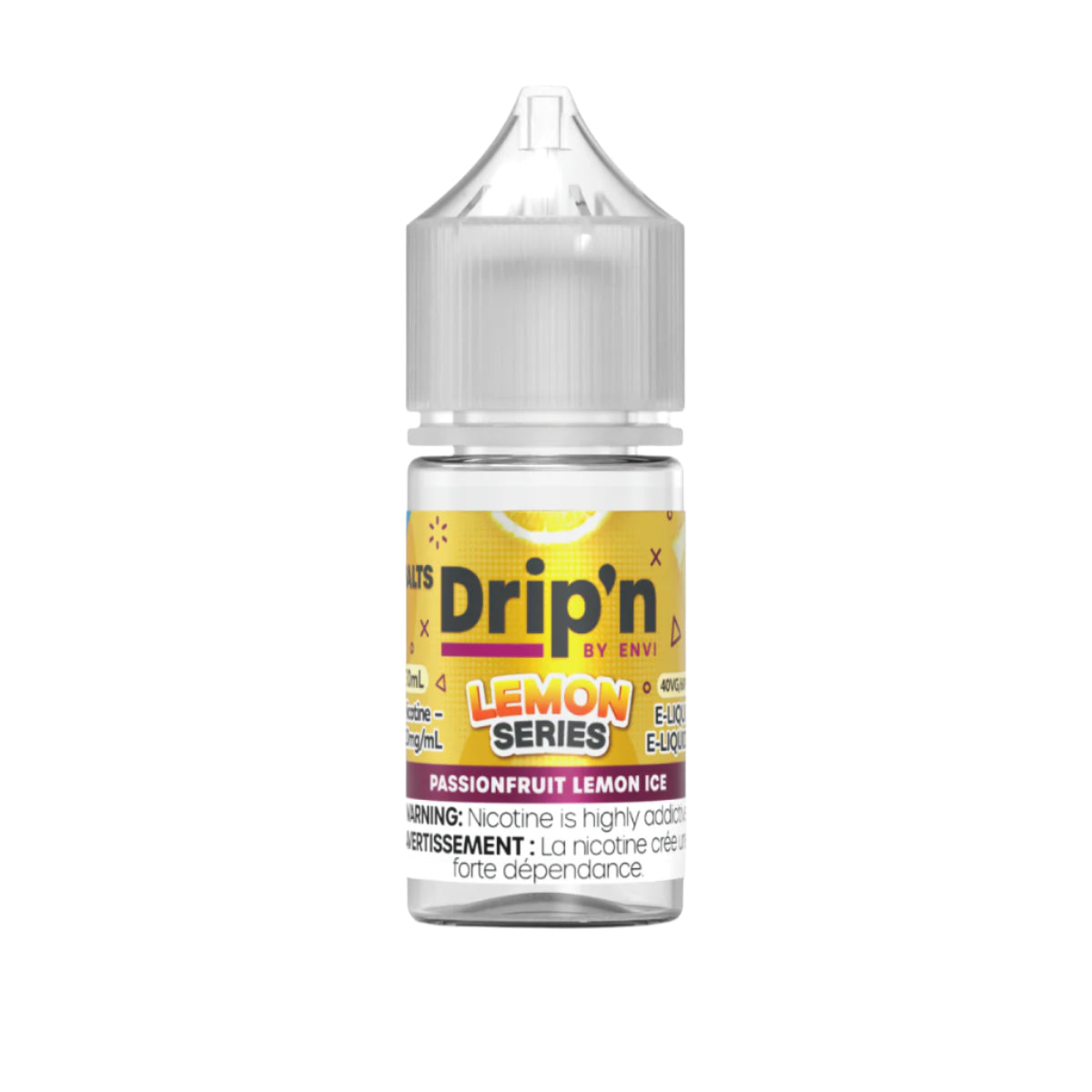 Drip'n by Envi - Lemon Series - Passionfruit Lemon Ice 30 ml Salt