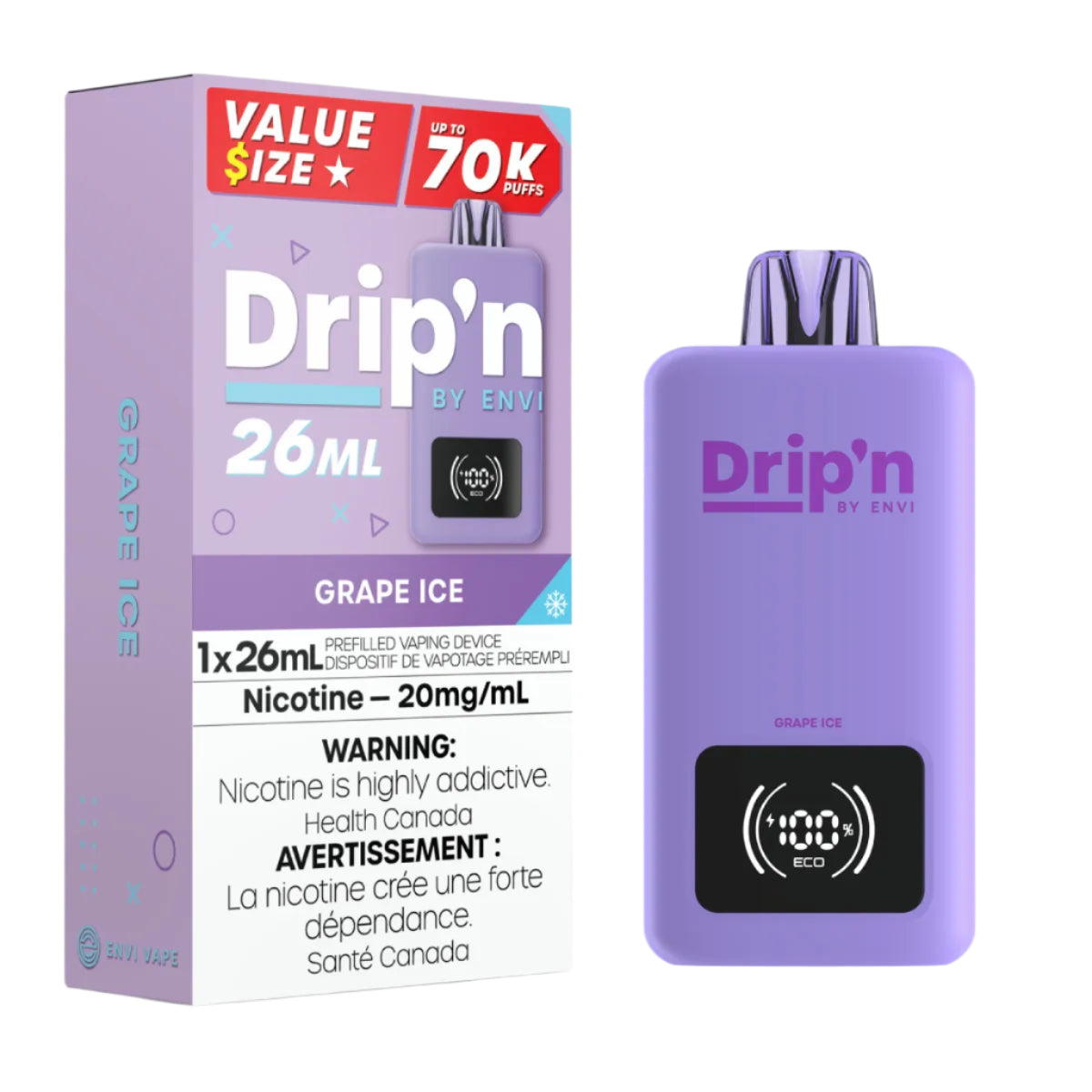 Drip'n 26ML 70k - Grape Ice (PROV)