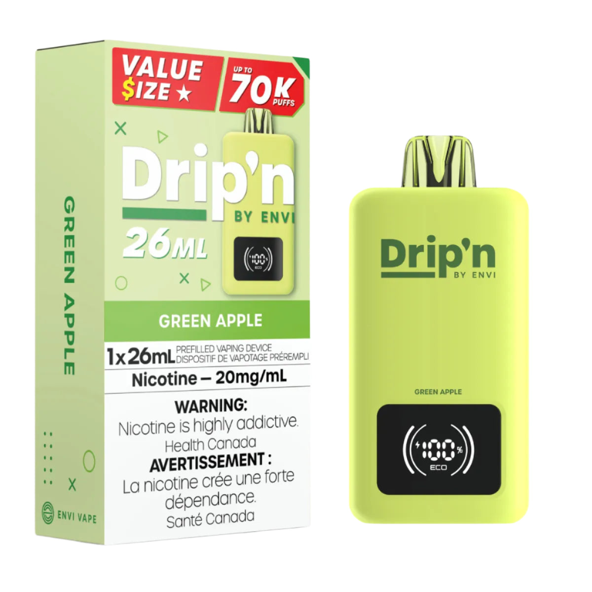 Drip'n 26ML 70k - Green Apple