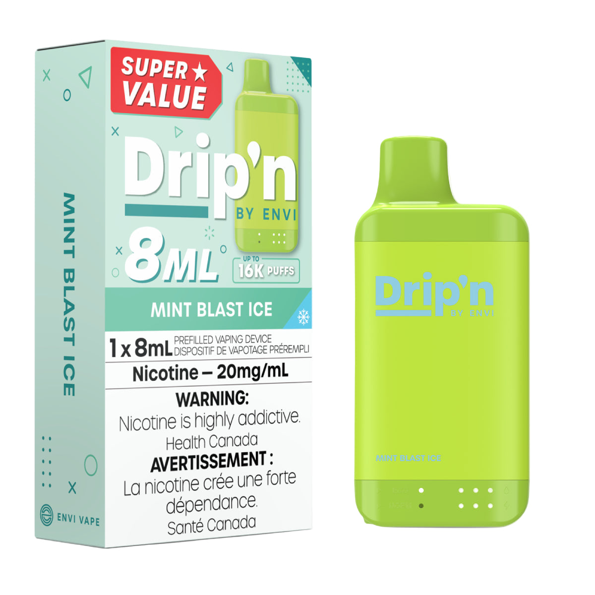 Drip'n 8ML 16k - Mint Blast Ice