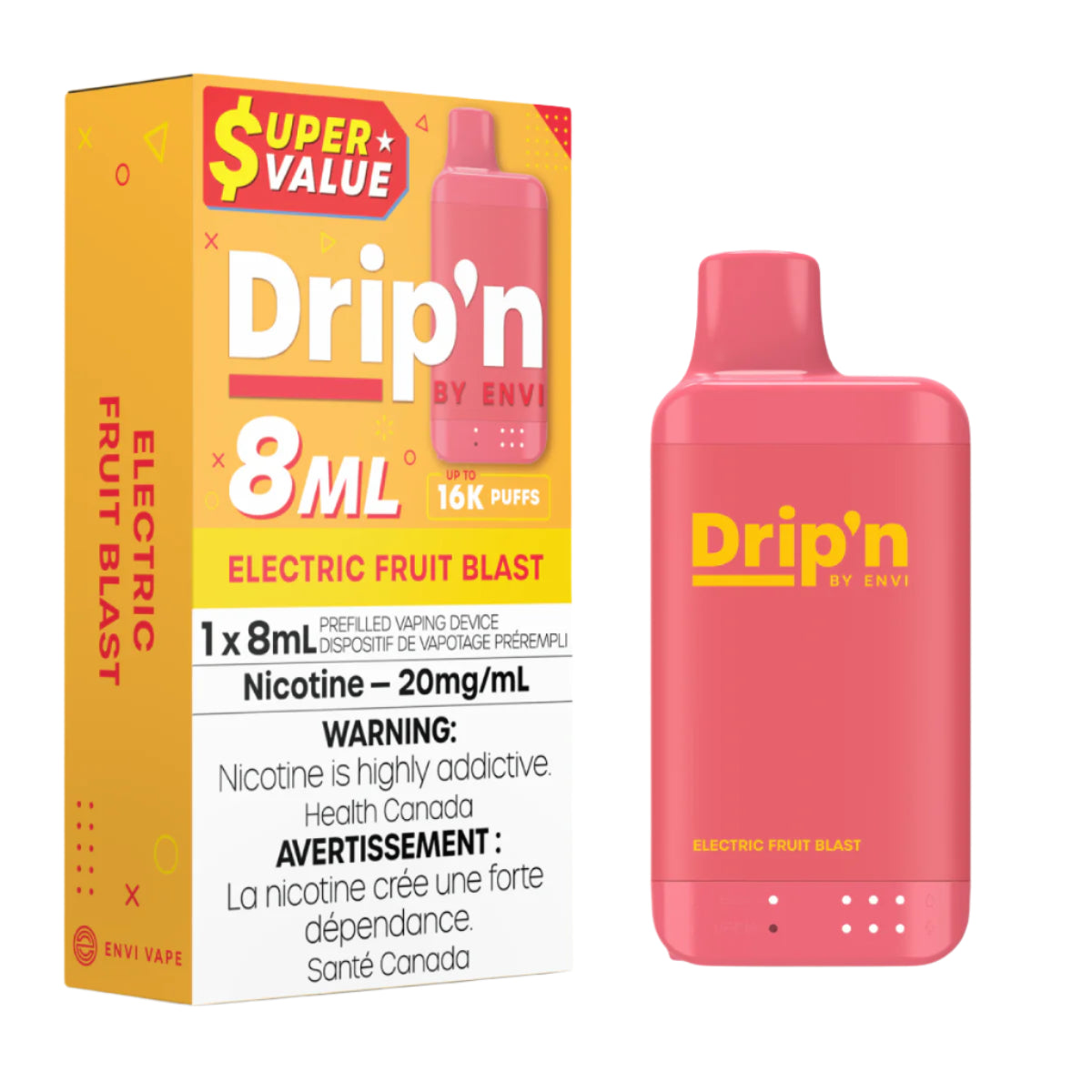Drip'n 8ML 16k - Electric Fruit Blast