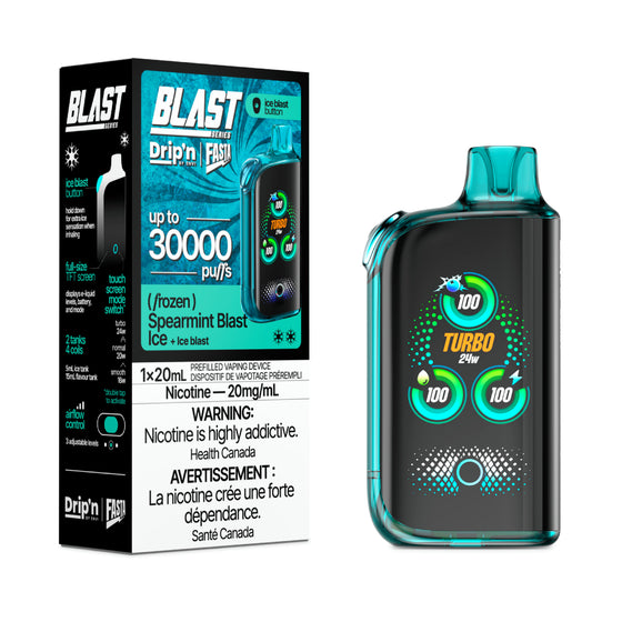 Drip'n by Envi Fasta Blast 30k - Frozen Series - Spearmint Blast Ice