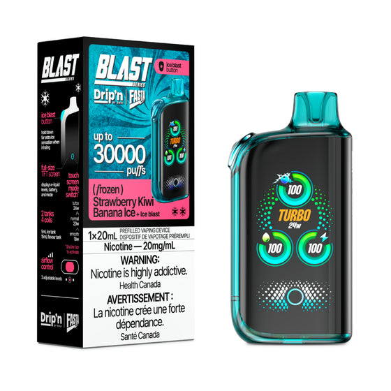 Drip'n by Envi Fasta Blast 30k - Frozen Series - Strawberry Kiwi Banana Ice