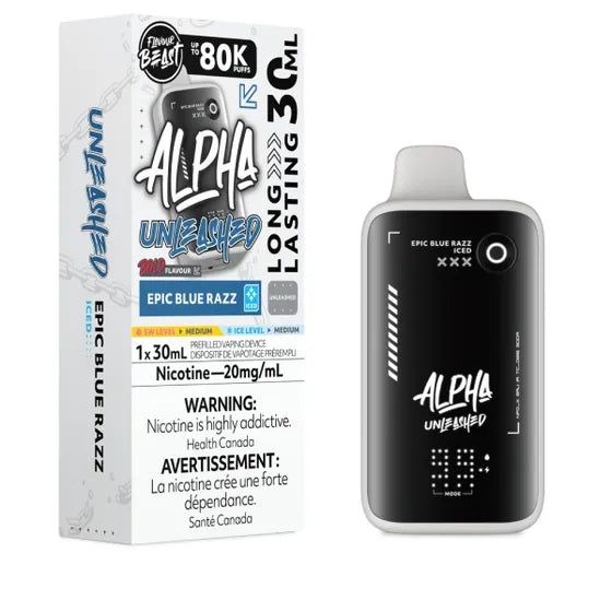 Flavour Beast Unleashed ALPHA 80k - Epic Blue Razz Iced