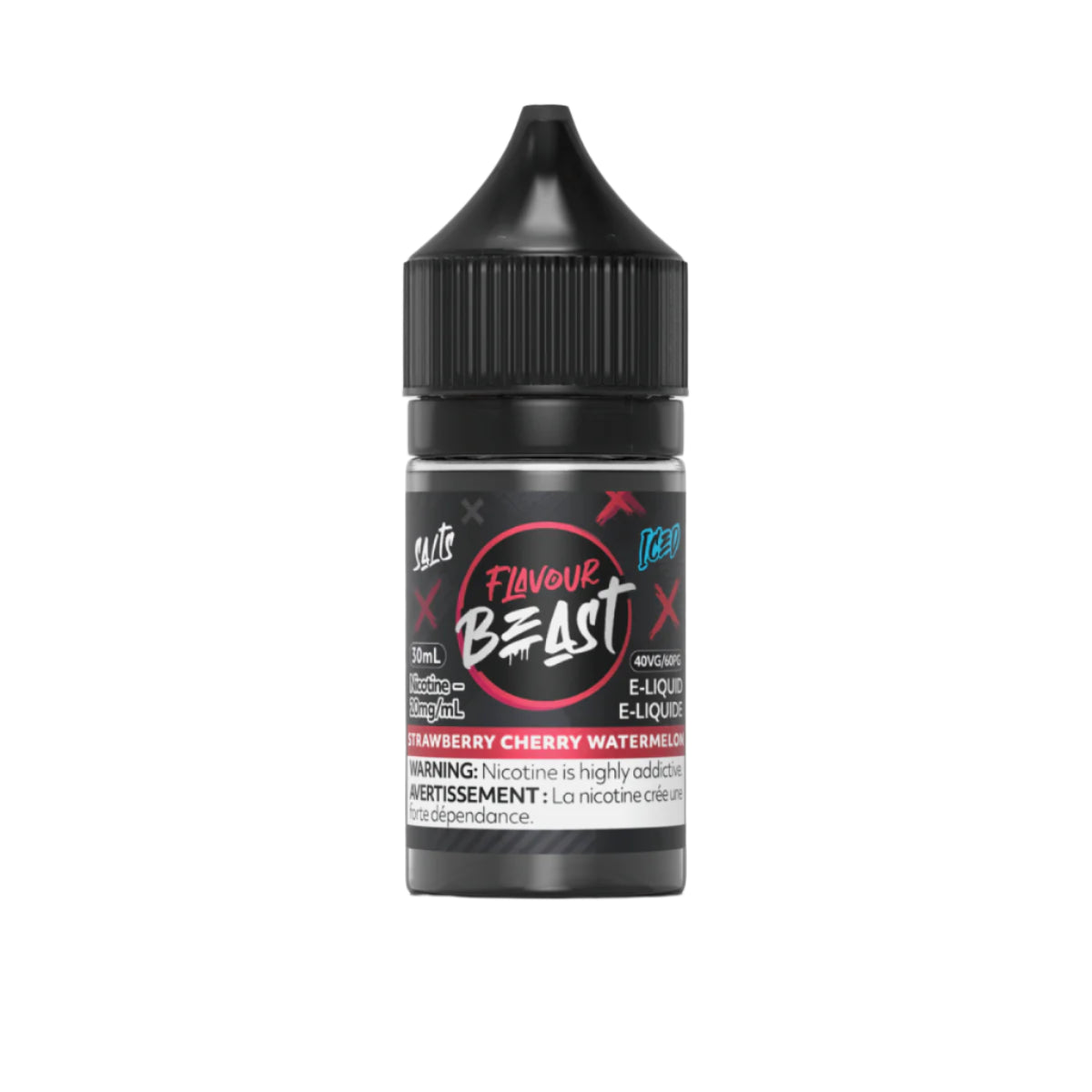 Flavour Beast - Strawberry Cherry Watermelon Iced 30 ml Salt
