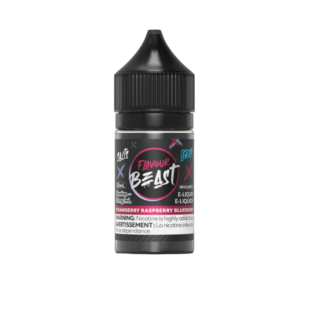 Flavour Beast - Strawberry Raspberry Blueberry Iced 30 ml Salt