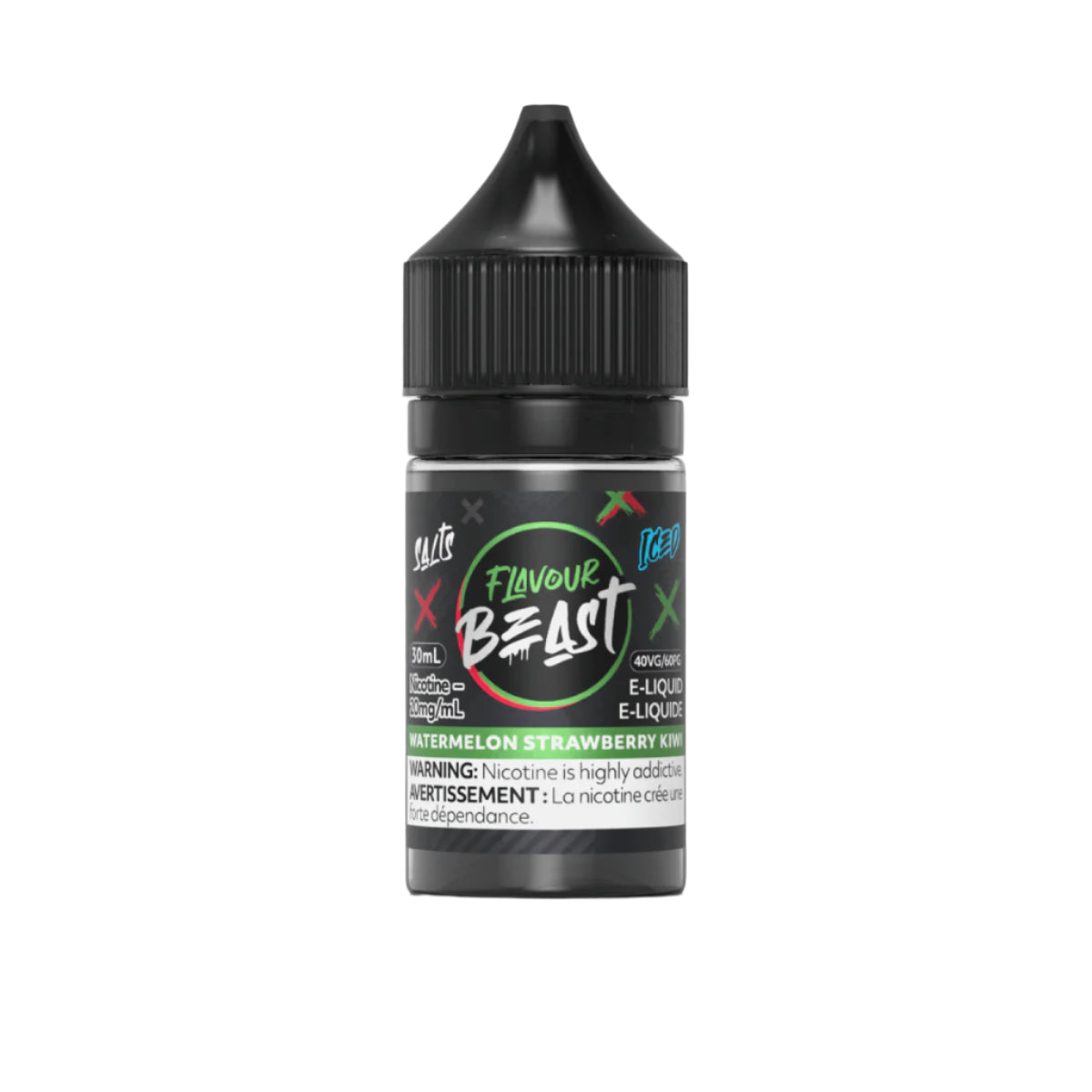Flavour Beast - Watermelon Strawberry Kiwi Iced 30 ml Salt