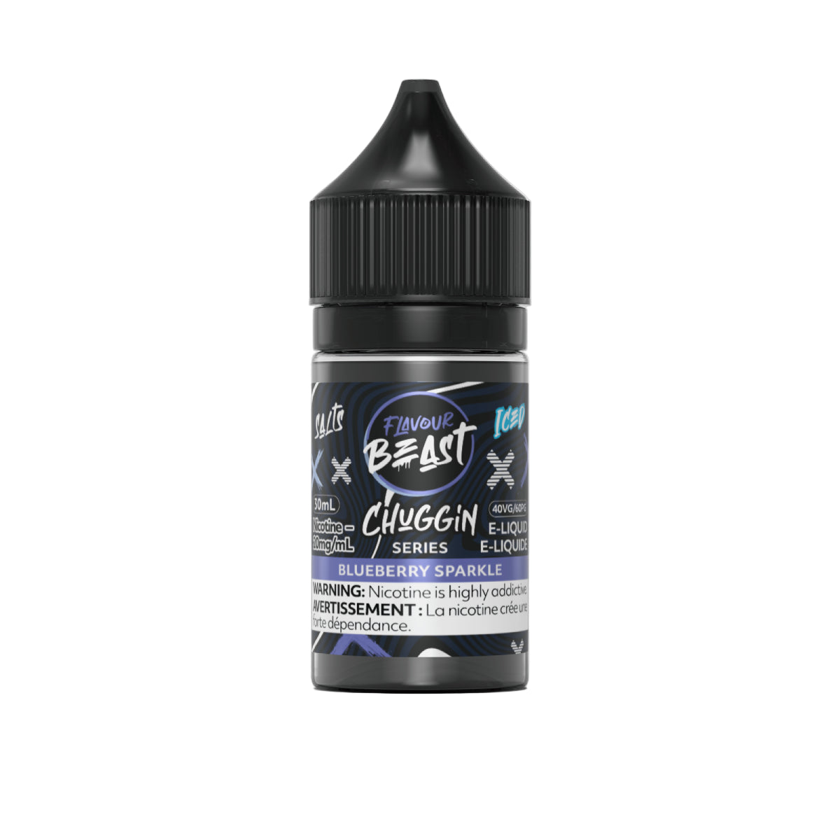 Flavour Beast Chuggin Series - Blueberry Sparkle Iced 30 ml Salt
