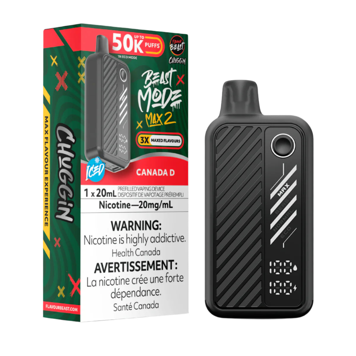 Flavour Beast Beast Mode Max 2 50k - Chuggin' Canada D Iced (PROV)