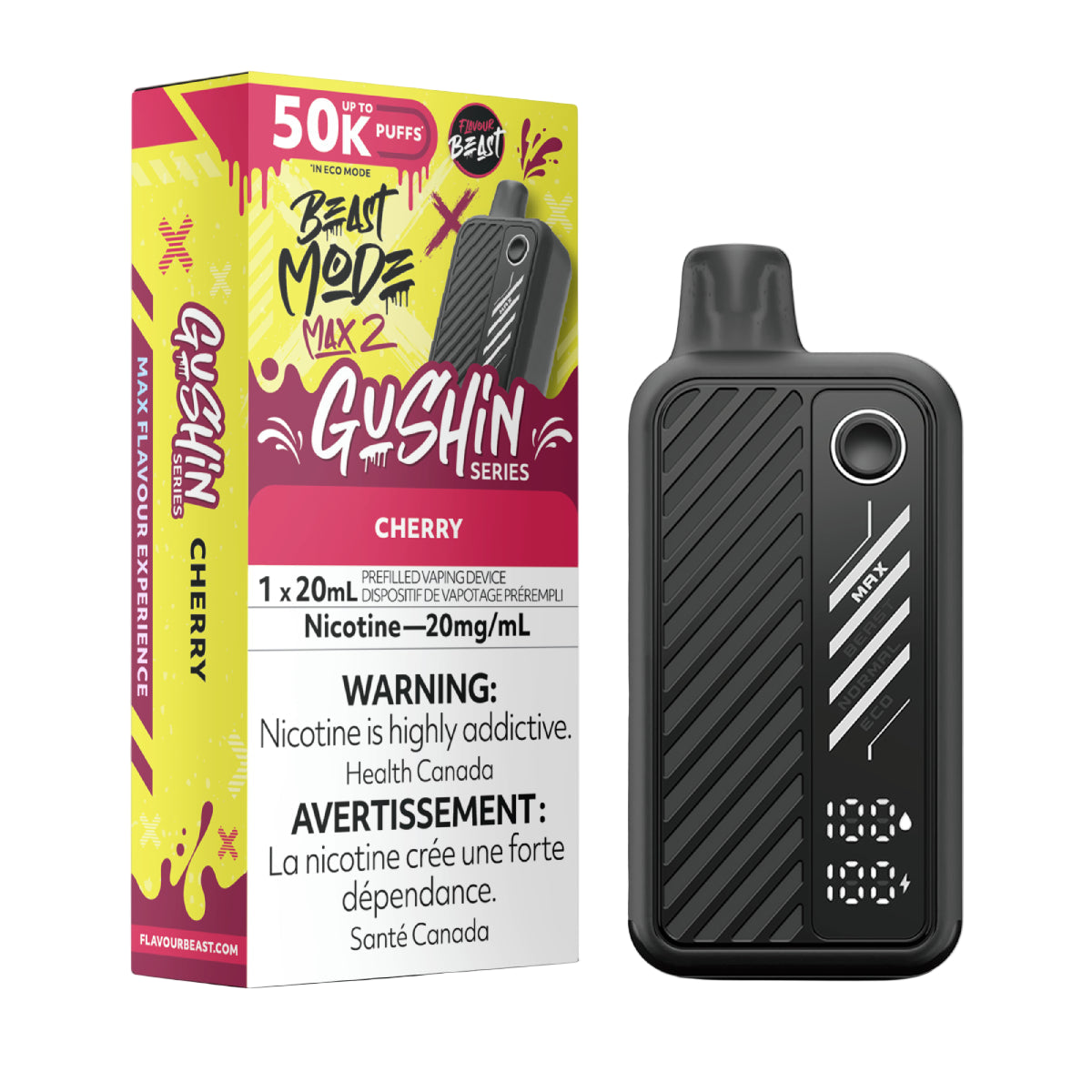 Flavour Beast Beast Mode Max 2 50k - Gushin Cherry (PROV)