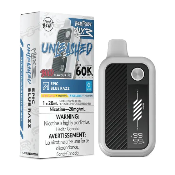 Flavour Beast Beast Mode Max 3 60k - Epic Blue Razz Iced