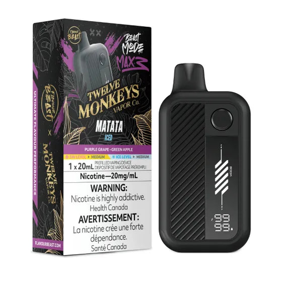 Flavour Beast Beast Mode Max 3 60k Twelve Monkeys - Matata Iced