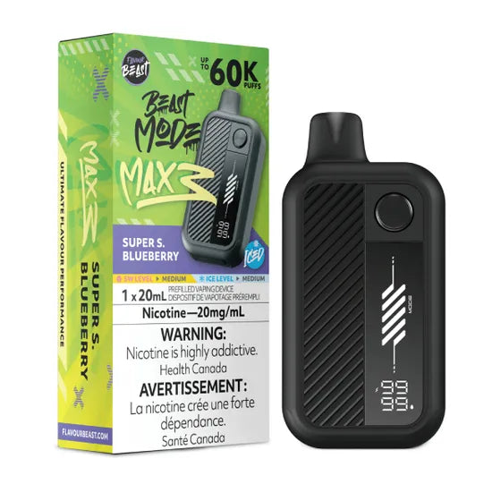 Flavour Beast Beast Mode Max 3 60k - Super S. Blueberry Iced