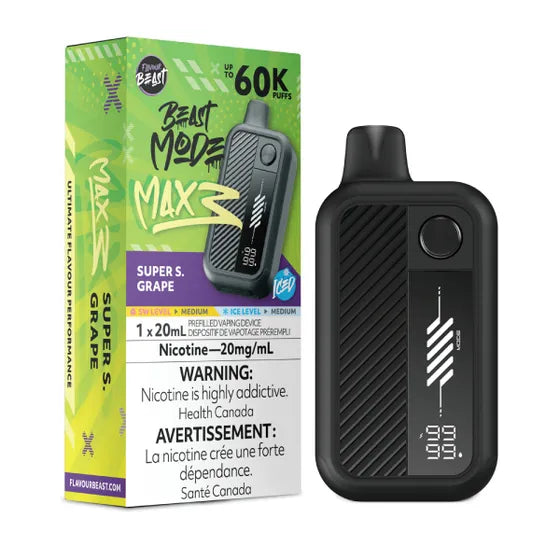 Flavour Beast Beast Mode Max 3 60k - Super S. Grape Iced