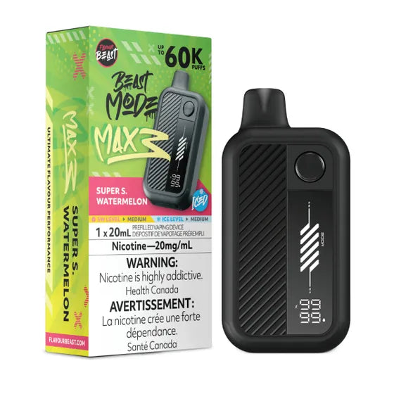 Flavour Beast Beast Mode Max 3 60k - Super S. Watermelon Iced